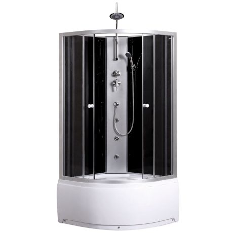 Przejdź do produktu Kabina prysznicowa półokrągła 90x90x225 cm Kerra Karolina 90  z hydromasażem