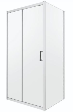 Przejdź do produktu Kabina prysznicowa 100x80x190 cm prostokątna Kerra Zoom D100+SC80 chrom