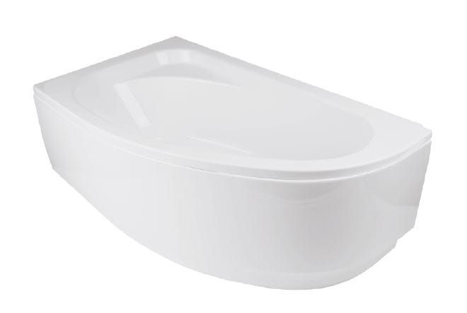 Wanna asymetryczna 150x100 cm Besco Cornea Comfort 150 lewa