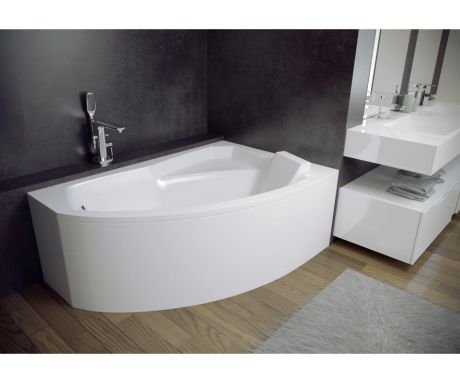 Przejdź do produktu Wanna asymetryczna 160x100 cm Besco Rima 160 prawa #WAR-160-NP