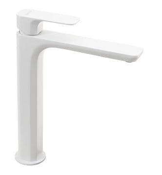 Przejdź do produktu Bateria umywalkowa 30 cm wysoka, do montażu na blacie Sapho Spy PY07/14 biały mat