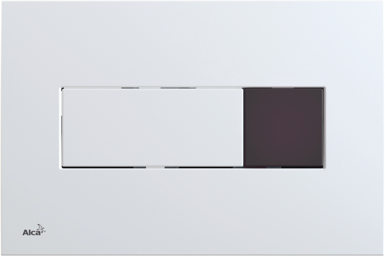 Przycisk spłukujący bezdotykowy zasilany na baterię M370SB biały połysk Alcaplast