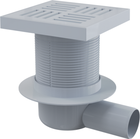 Przejdź do produktu Kratka ściekowa plastikowa 15x15 cm odpływ boczny Alcaplast APV5211