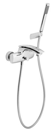 Przejdź do produktu Bateria wannowa ścienna ze słuchawką prysznicową Sapho Flo 7008F chrom