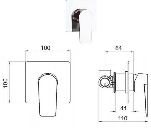 Bateria podtynkowa 1-drożna Remer Dream D30CR