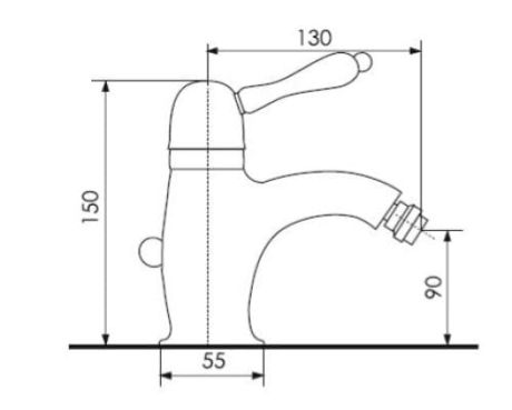 Przejdź do produktu Bateria bidetowa Retro Giulini Harmony bronzo 9507