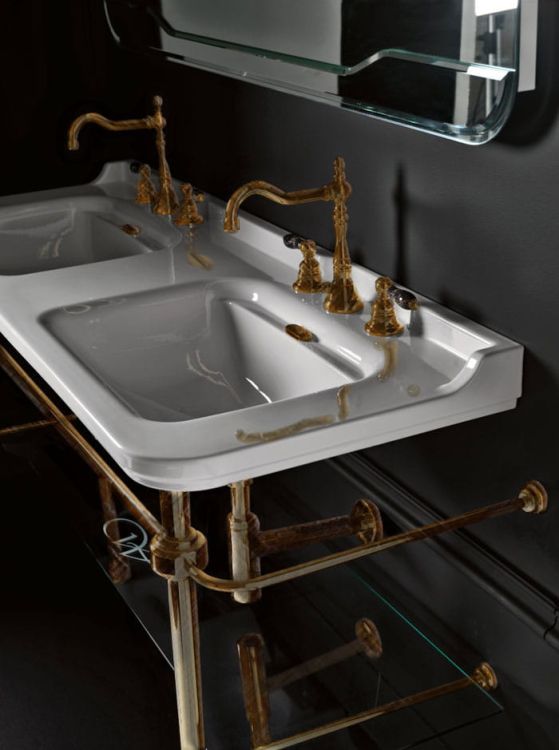 Kerasan Waldorf stelaż do umywalki bronzo 9195K3