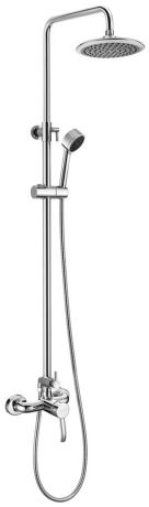 Przejdź do produktu Zestaw prysznicowy z okrągłą deszczownicą 20 cm, baterią i słuchawką prysznicową kompletny Sapho Luka LK139 chrom