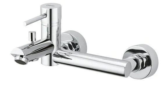 Bateria wannowa ścienna z przyłączem do węża Sapho Rhapsody 5582 chrom