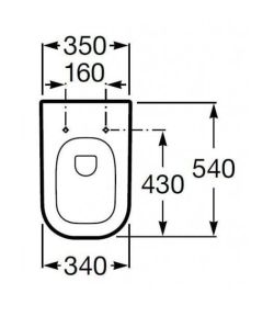 Miska WC wisząca Roca Gap A346477000