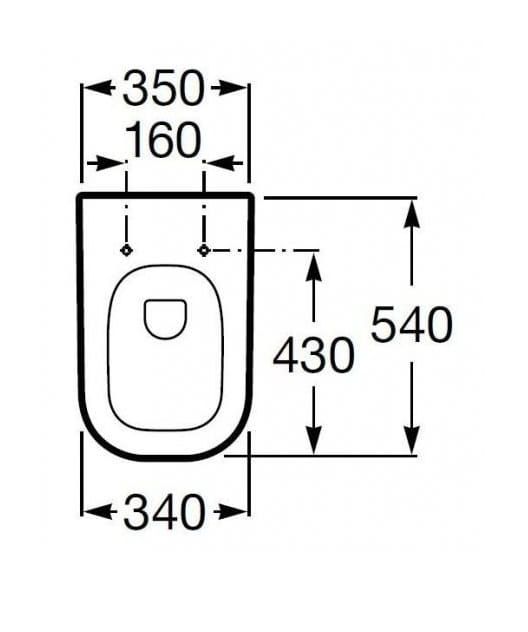 Miska WC wisząca Roca Gap A346477000