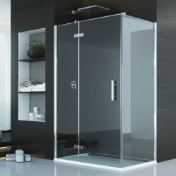 Kabina prostokątna 90x80 cm drzwi otwierane na zewnątrz SanSwiss Pur PU13PD0901007 + PUDT2P0801007