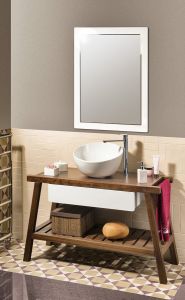 Bateria umywalkowa 34 cm wysoka dźwigniowa Sapho Dandy 5802L/S chrom