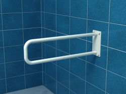 Uchwyt dla osób niepełnosprawnych 70 cm łukowy stały biały Makoinstal 32-UR 7s