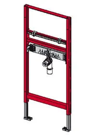 Stelaż montażowy pod umywalkę TECE profil 1120mm - z mocowaniem w komplecie 9310000