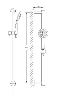 Przejdź do produktu Zestaw prysznicowy Steinberg seria 100 chrom 1001621