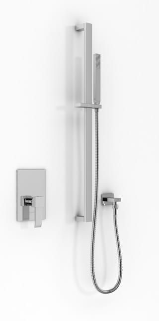 Zestaw prysznicowy z baterią podtynkową Kohlman Axis QW220NSP2 chrom