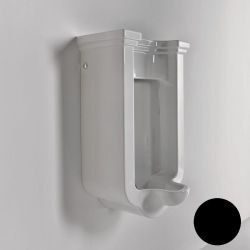 Kerasan Waldorf Czarny pisuar wiszący 413004