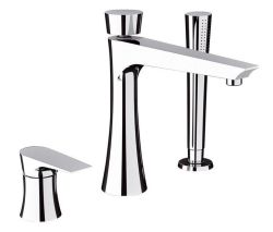 Bateria wannowa 3-otworowa chrom Daniel Diva DV691