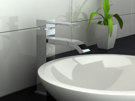 Przejdź do produktu Bateria umywalkowa wysoka Kohlman Axis QB170N chrom 