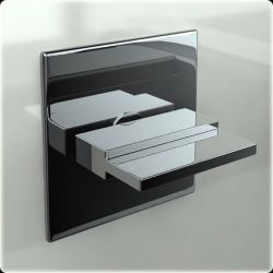 Bateria umywalkowa podtynkowa 3-otworowa Kohlman Axis QW193N chrom