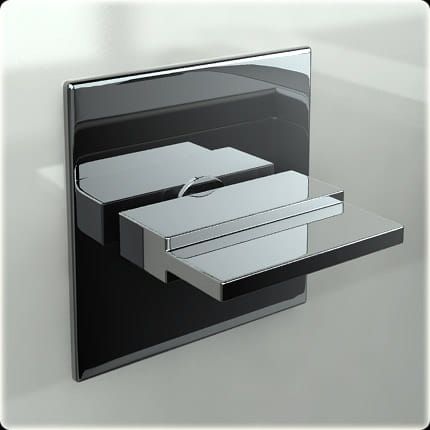 Bateria umywalkowa podtynkowa 3-otworowa Kohlman Axis QW193N chrom