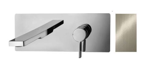 Przejdź do produktu Bateria umywalkowa podtynkowa kompletna L-15cm stal szczotkowana Paffoni Rock RO104ST