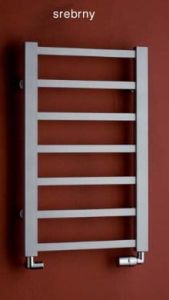 Grzejnik łazienkowy 50x128 cm PMH Galeon G3MS srebrny metalic