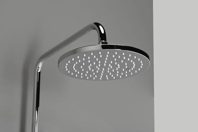 Zestaw prysznicowy z okrągłą deszczownicą 20 cm, baterią i słuchawką prysznicową kompletny Sapho 990ESD+CE10S chrom
