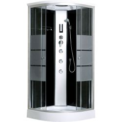 Kabina prysznicowa półokrągła 89x89 cm Kerra Lisa 90 z hydromasażem