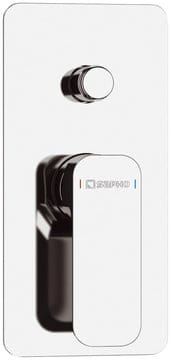Przejdź do produktu Bateria prysznicowa podtynkowa z przełącznikiem element podtynkowy w komplecie Sapho Spy PY42 chrom