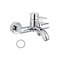 Bateria wannowa ścienna Emmevi Piper biały 45001BO