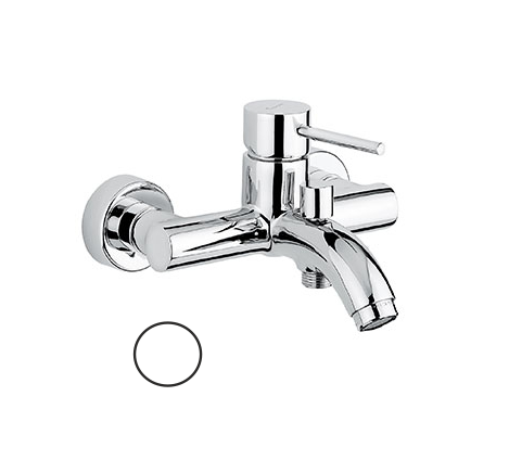 Bateria wannowa ścienna Emmevi Piper biały 45001BO