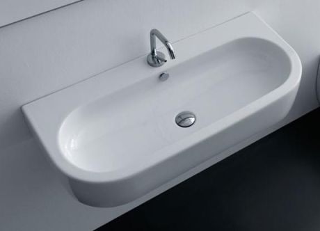 Przejdź do produktu Umywalka podwieszana 90x42 cm Kerasan Flo 315101