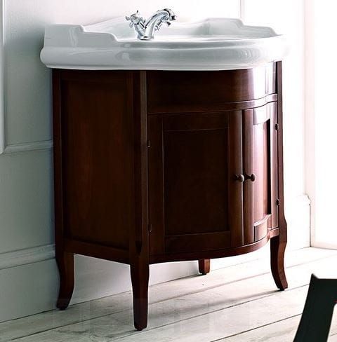 Szafka podumywalkowa 58x52 cm do umywalki 69 cm Kerasan Retro 735140 orzech