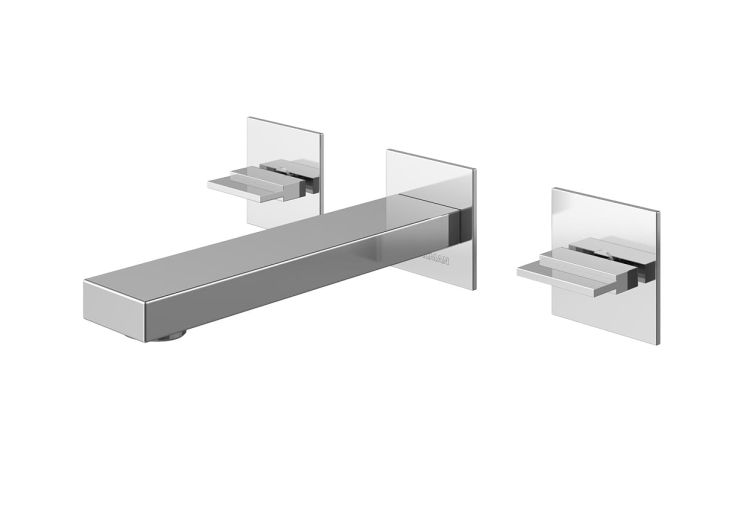 Bateria umywalkowa 3-otworowa podtynkowa z wylewką 20 cm Kohlman Excelent QW193H chrom