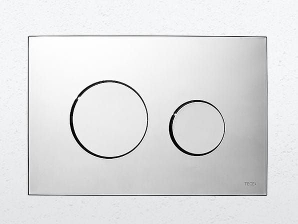 Przycisk spłukujący z tworzywa, chrom połysk TECE Loop 9240626