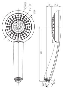 słuchawka prysznicowa ABE rysunek techniczny.JPG