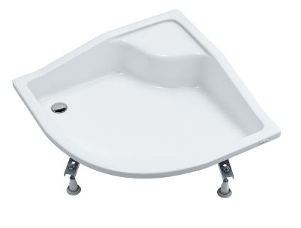 Brodzik półokrągły 80x80x41cm Schedpol Bona 3.238 R55