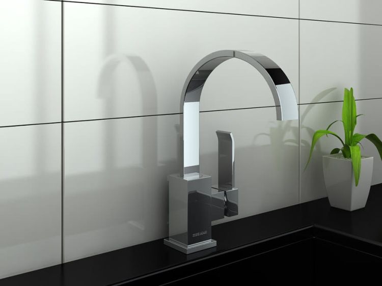 Bateria umywalkowa wysoka Kohlman Axis QB150N chrom