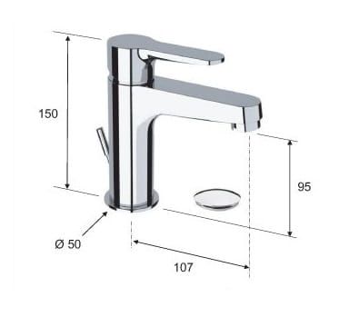 Przejdź do produktu Bateria umywalkowa stojąca z korkiem Remer Winner W10CR