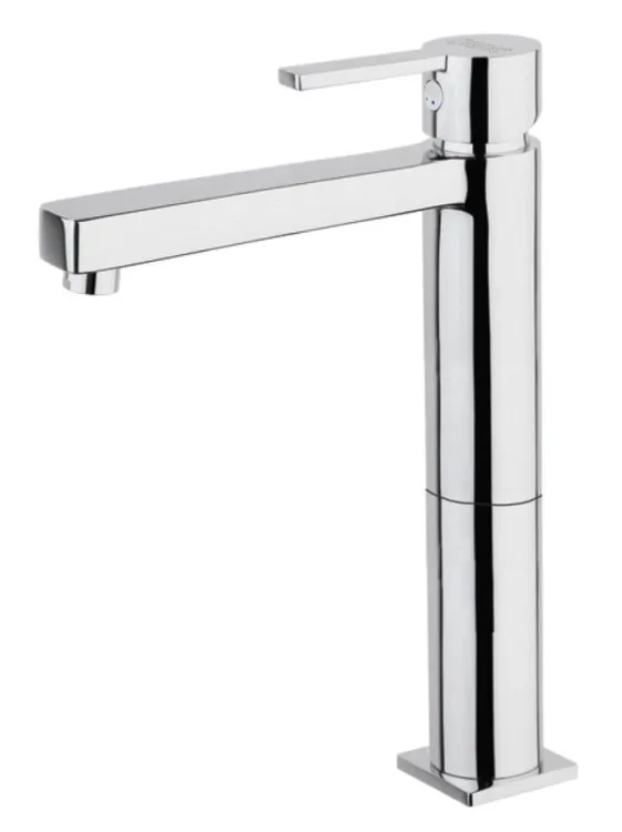 Bateria umywalkowa 30 cm wysoka z długą wylwką z perlatorem Sapho Espada ES07 chrom