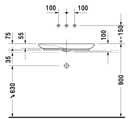 Przejdź do produktu Umywalka stawiana 70x42cm, Duravit PuraVida 037070