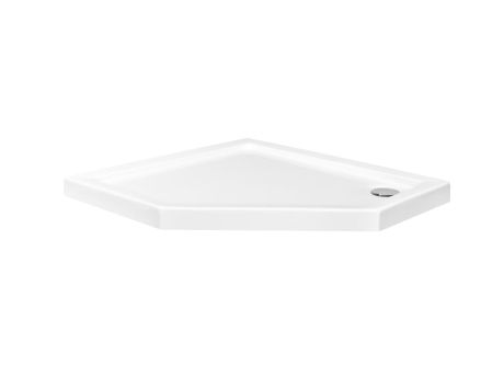 Przejdź do produktu Brodzik pięciokątny płaski 90x90x3 cm Besco Bergo Slimline BAB-90