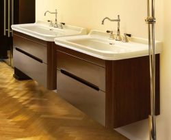 Kerasan Waldorf umywalka podwieszana 80x55 cm bronzo 4141K3