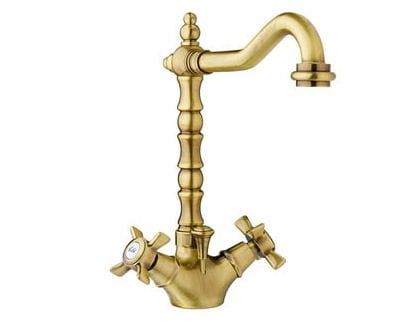 Przejdź do produktu Retro bateria umywalkowa jednootworowa 26 cm wysoka Giulini Parigi 7356  bronzo