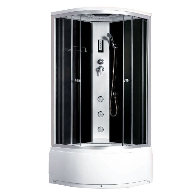 Kabina prysznicowa półokrągła 90x90 cm Kerra Paulina 90 z hydromasażem