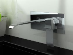 Bateria umywalkowa podtynkowa z wylewką 17 cm Kohlman Axis QW185N chrom