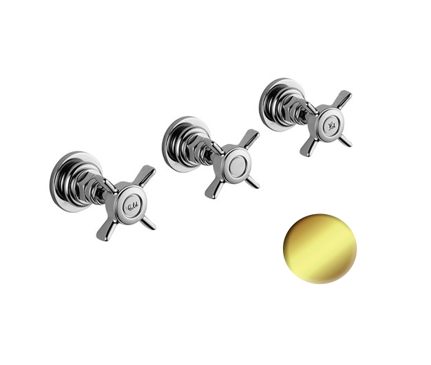 Bateria wannowo-prysznicowa podtynkowa Giulini G5 7915W2 złoty