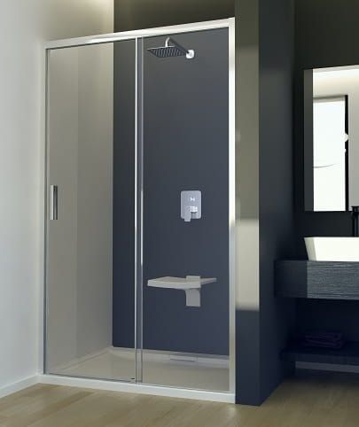 Drzwi prysznicowe 100x195 cm Besco Actis 100